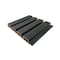 Ejoy Exterior Shiplap Slat Wall Siding Panels for Outdoors, 8.5 x 94.5 x 1, Set of 3, 3PK JE23_01-Black - alternate 1